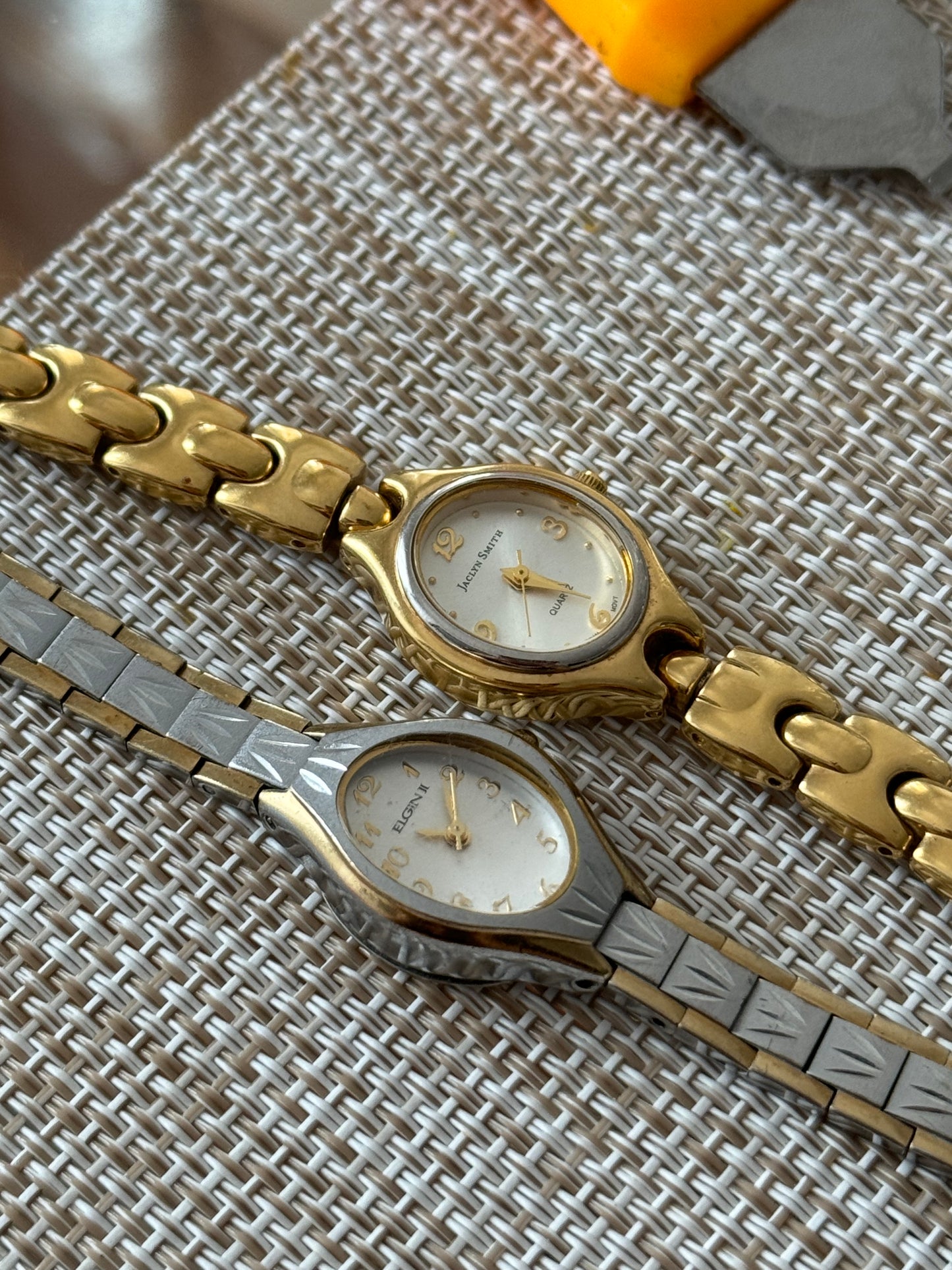 Elgin Vintage Watch Gold Silver