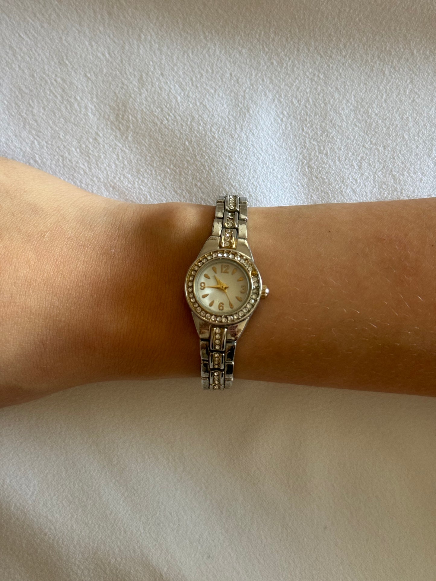 Vintage Small Watch Gold / Silver