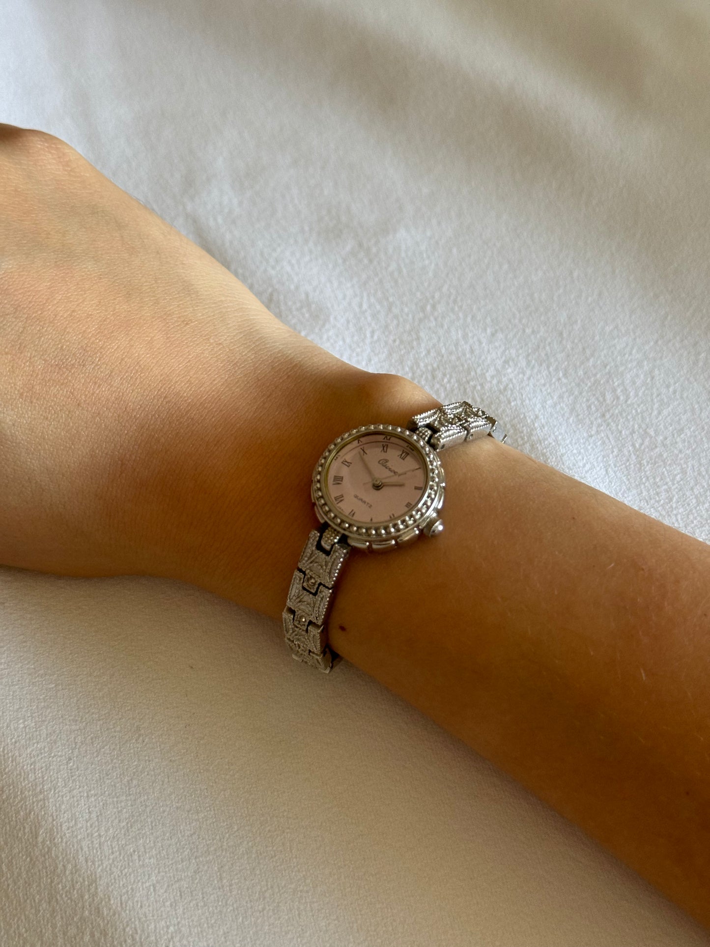 Purple Face Vintage Watch Embellished