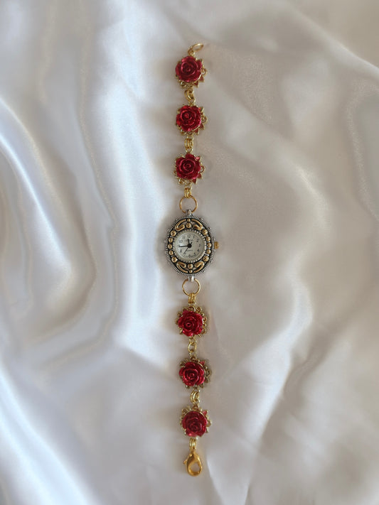 Red Roses Handmade Watch