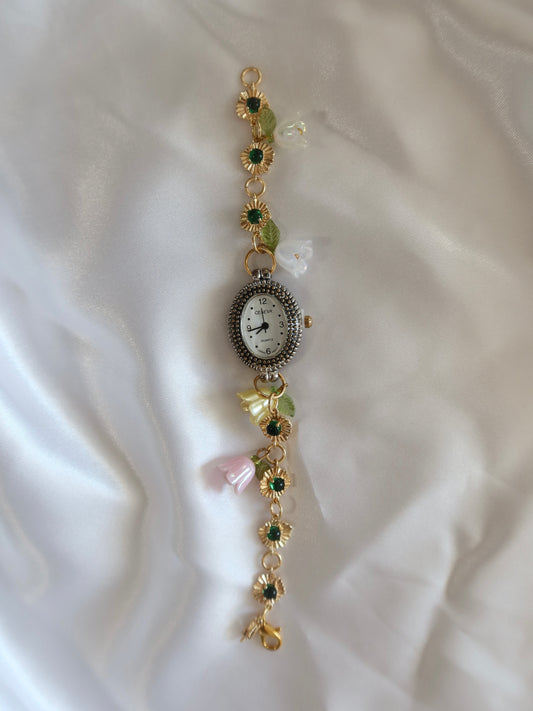Flowery Handmade Vintage Watch