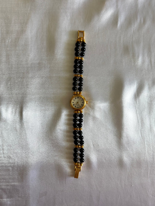 Thin Black Vintage Watch